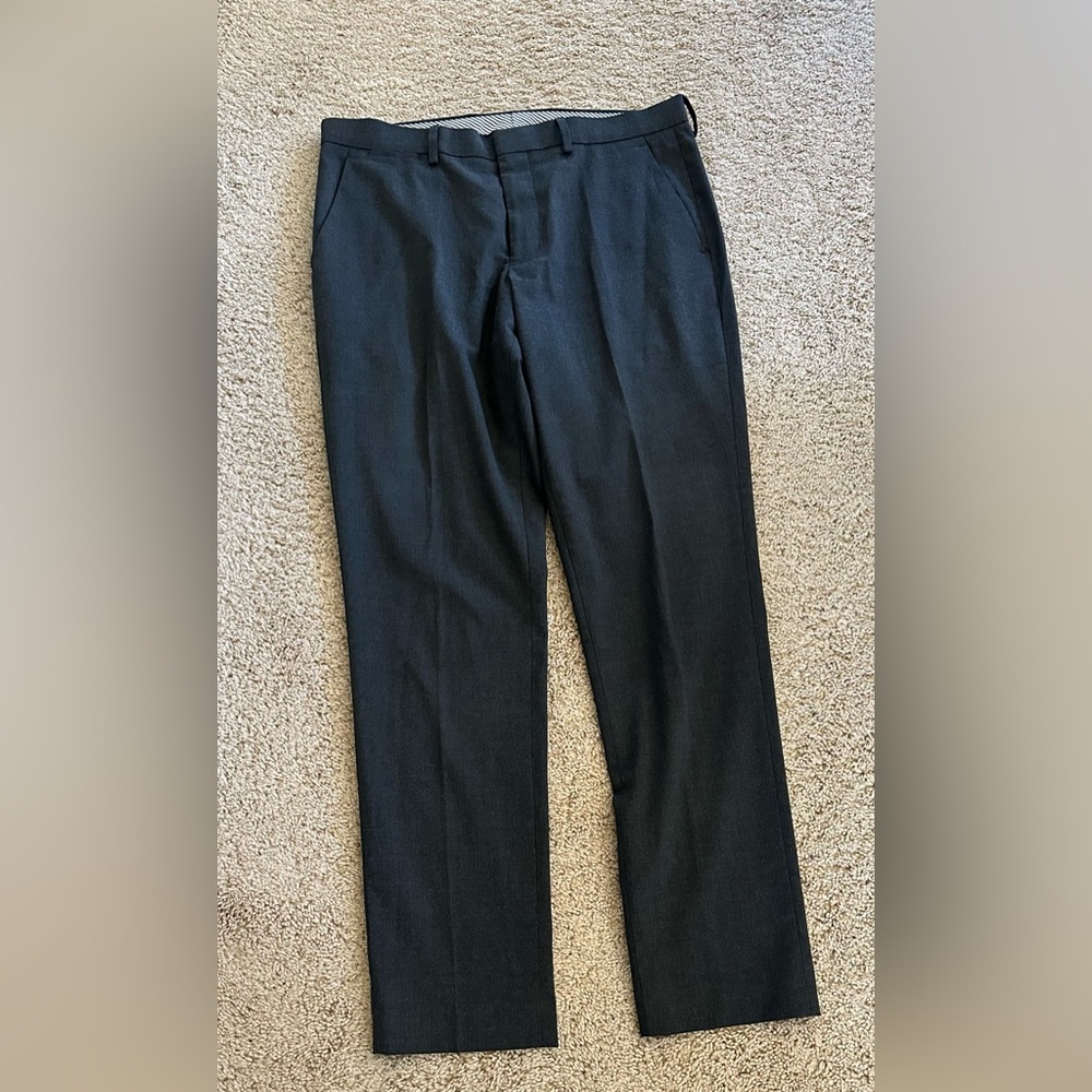 Express Dark Grey Dress Pants Extra Slim Fit 31x32